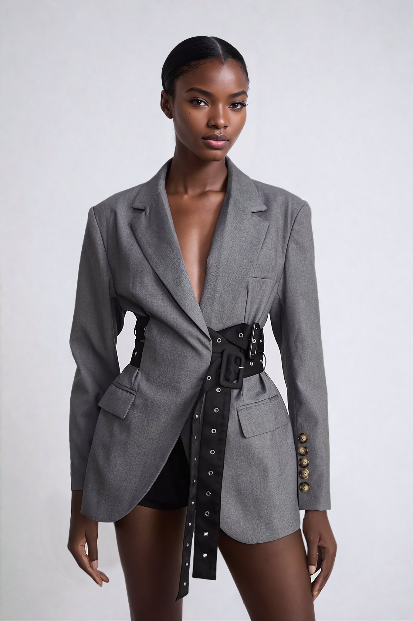 Belted Waist Blazer