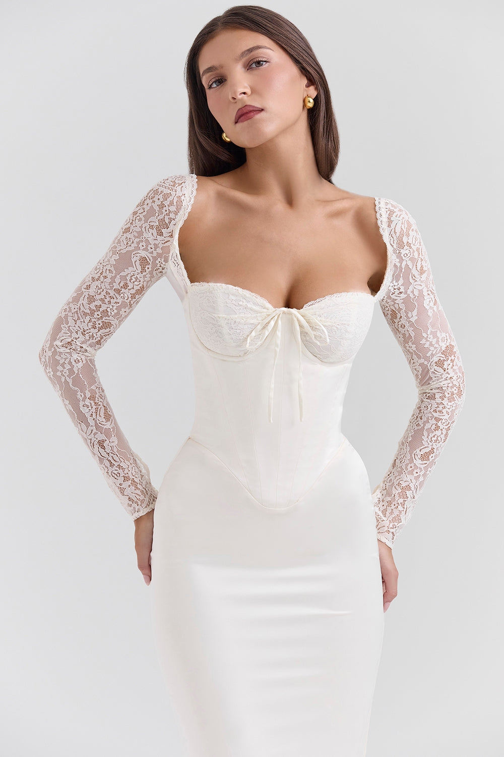 Timeless Lace Corset Gown