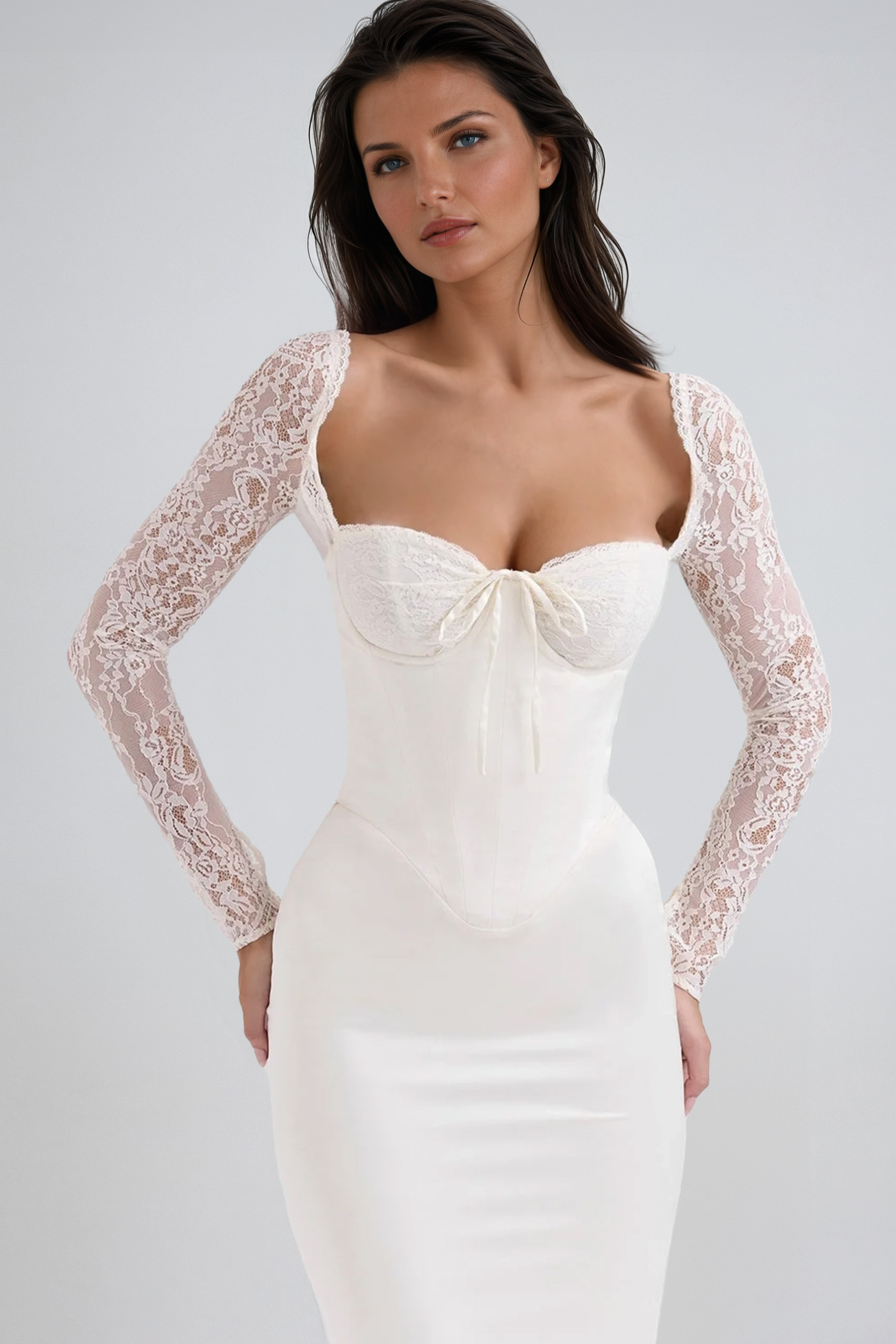 Timeless Lace Corset Gown